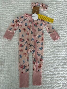 NWT Angel Dear/Altar’d State Kids Western Coastal Cowgirl Pajama & Headband